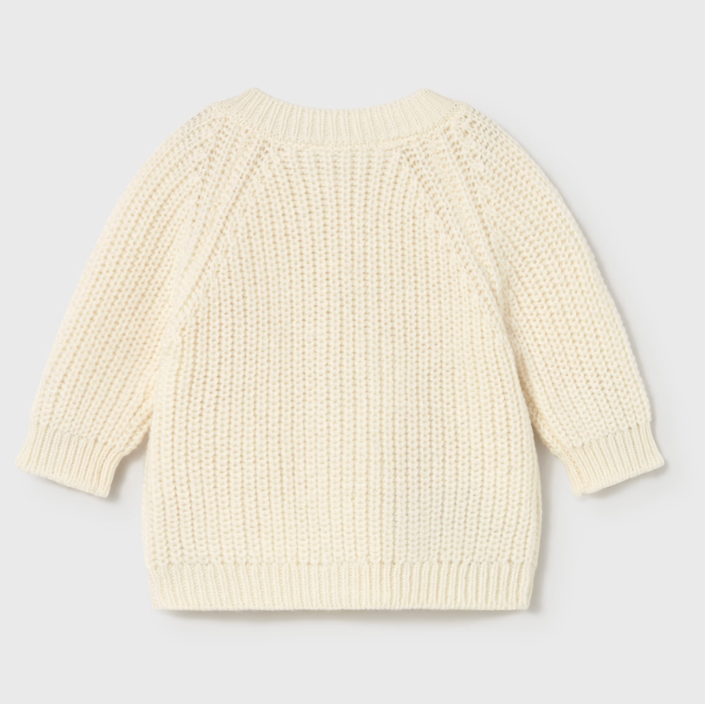 Ivory Knit Infant Sweater