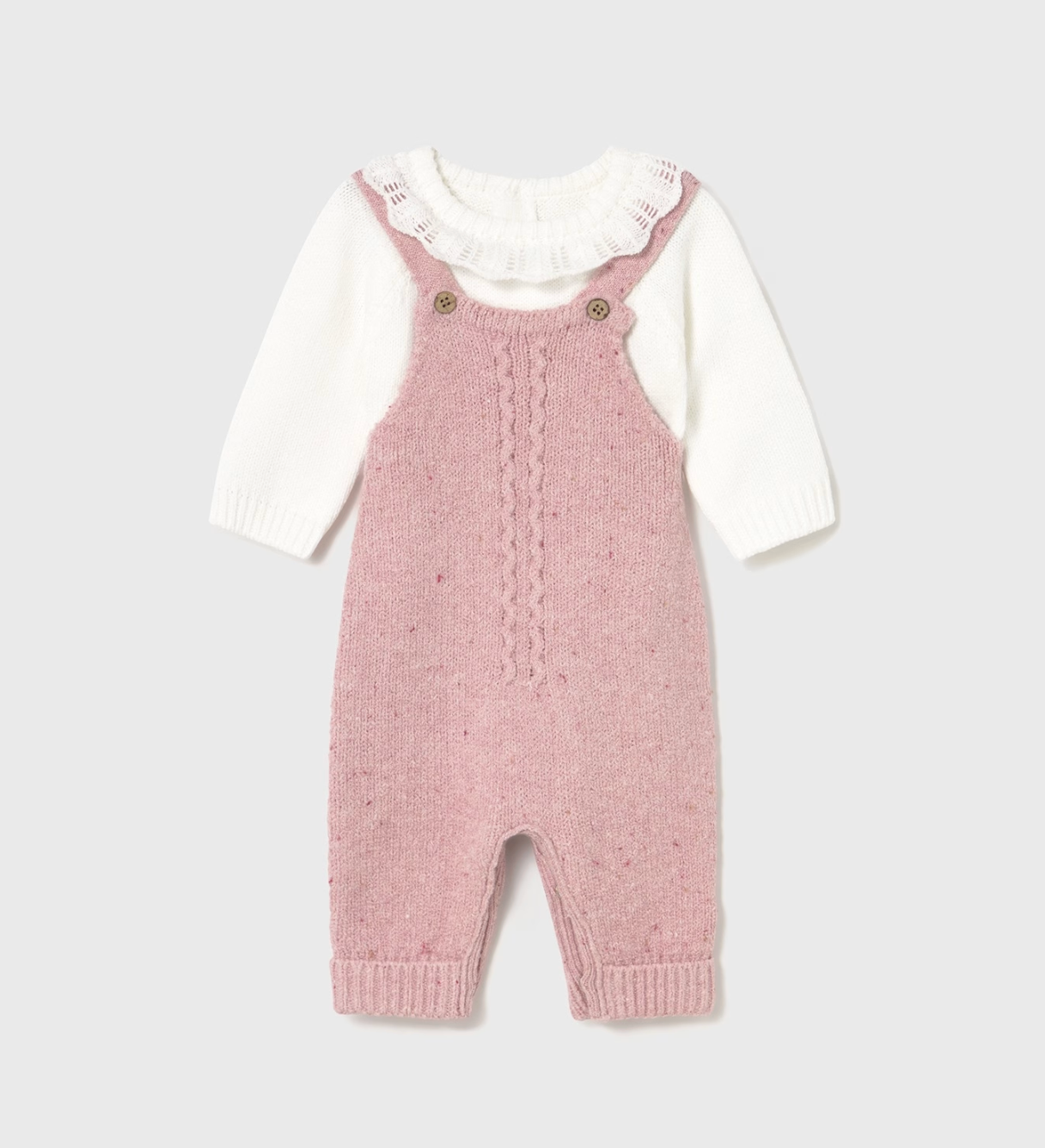 Orchid Knit Romper and Shirt Set