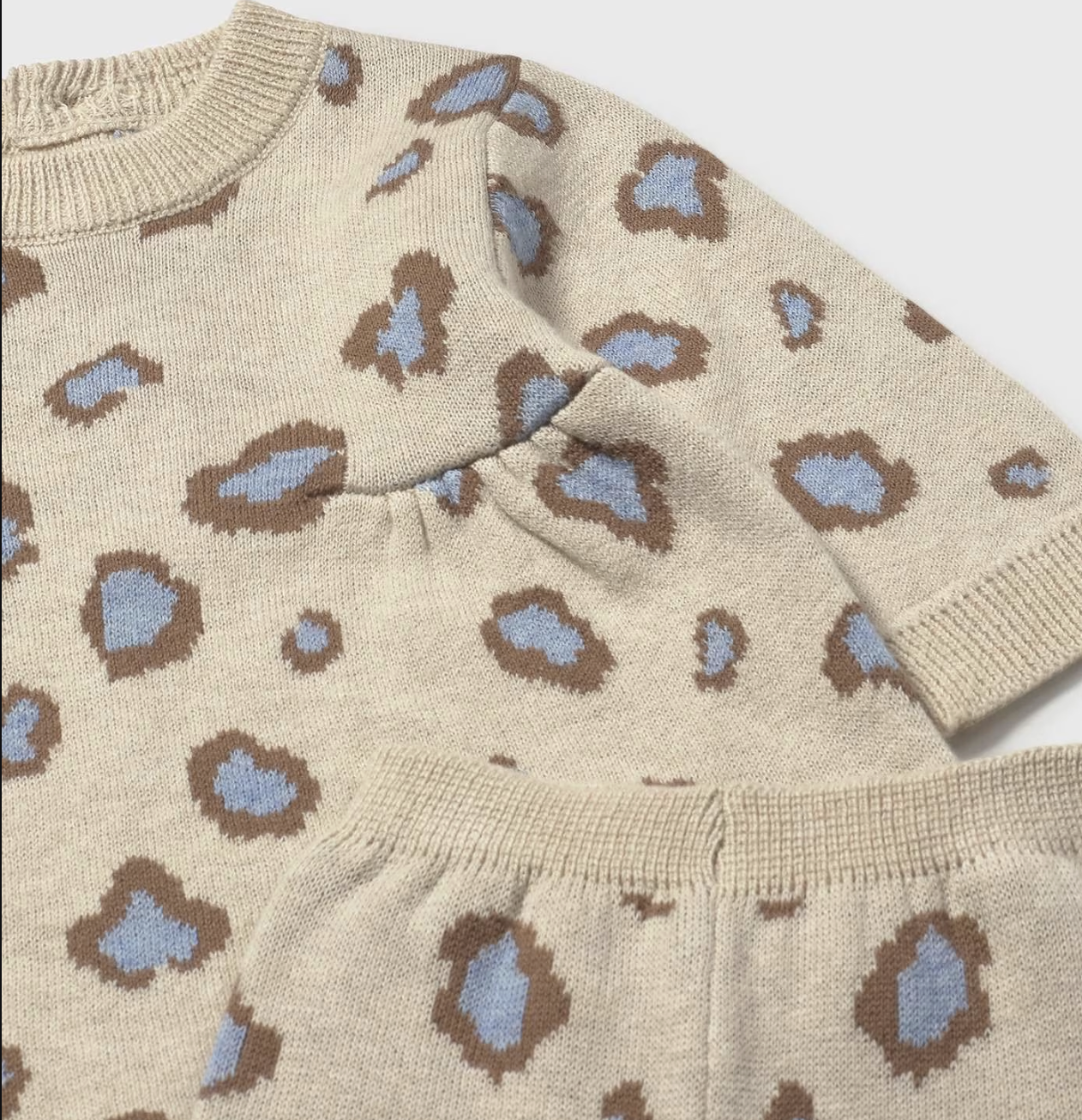 Leopard Knitted Dress and Pants