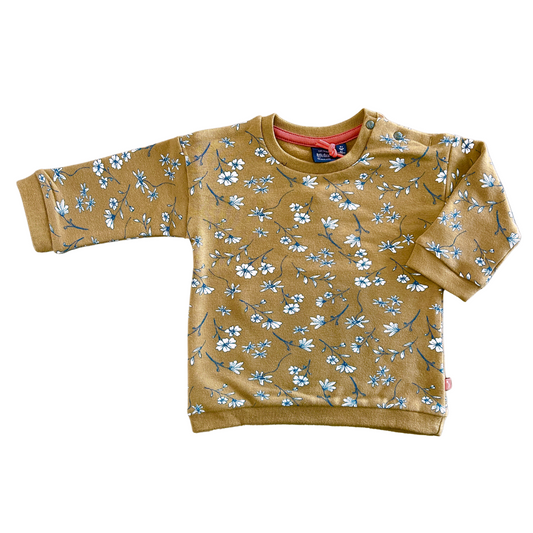 Mustard Floral Sweatshirt for Baby