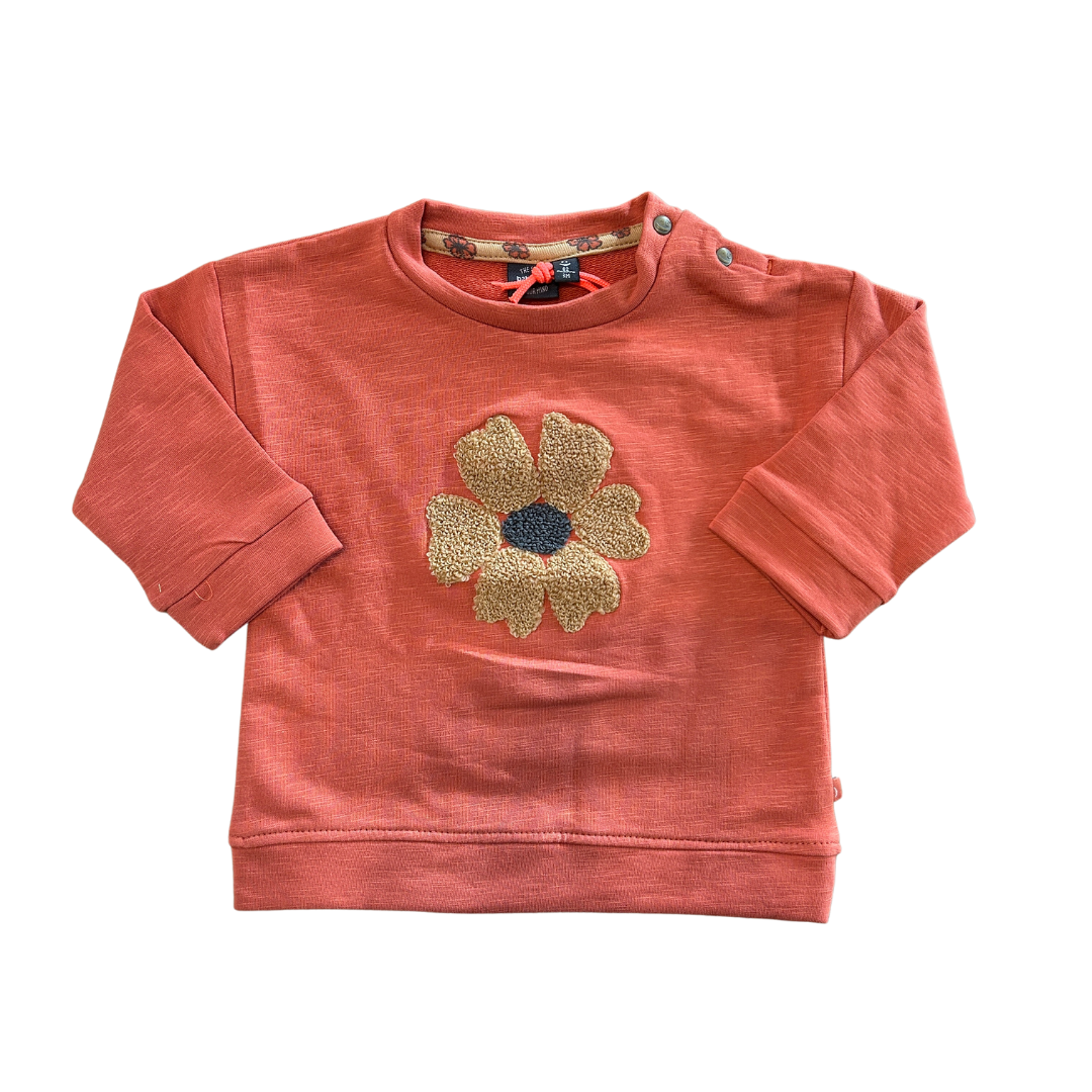 Flower Embroidered Sweatshirt