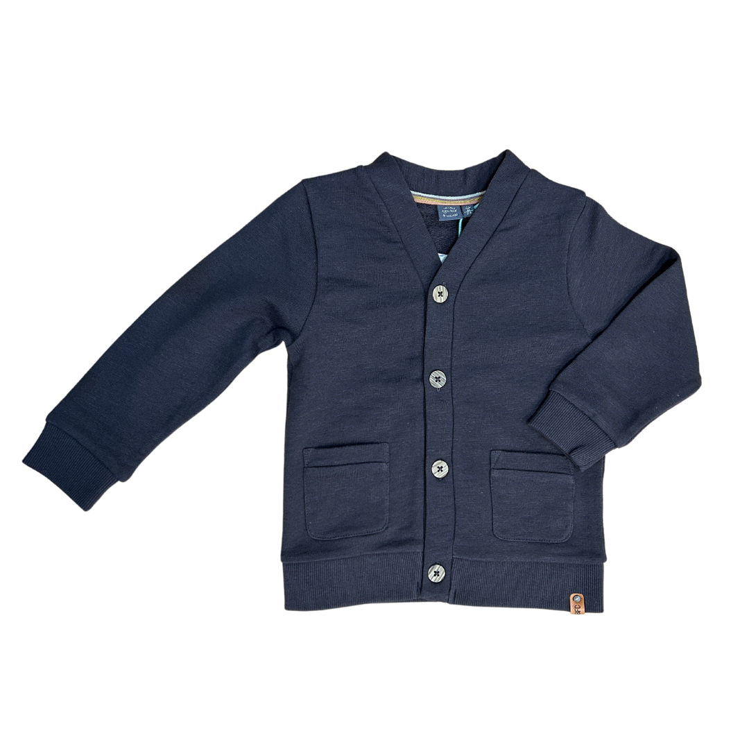 Cotton children's cardigan - Dark Gray