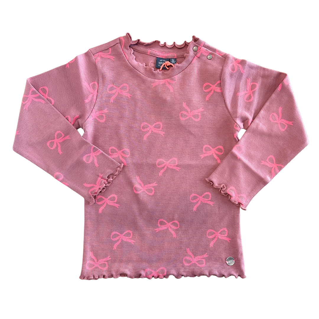 Pink Bows Long Sleeve Tee