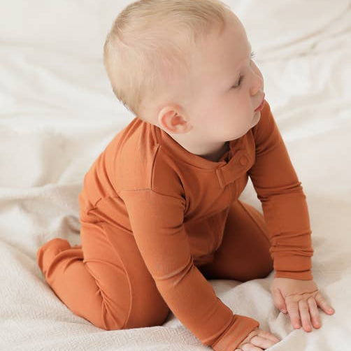 Modal Brown Baby Footie