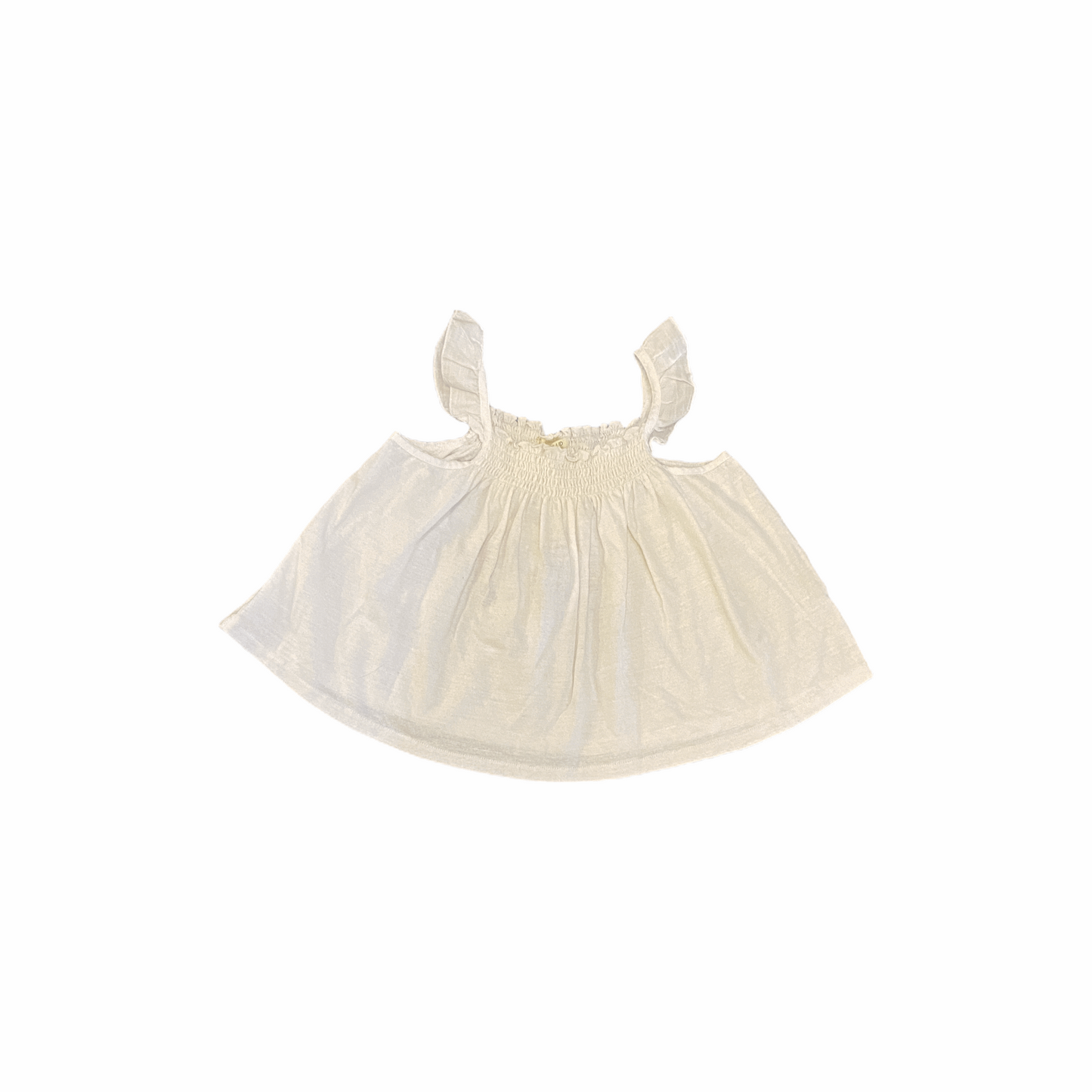 Ivory Smocked Tank 4AG11150