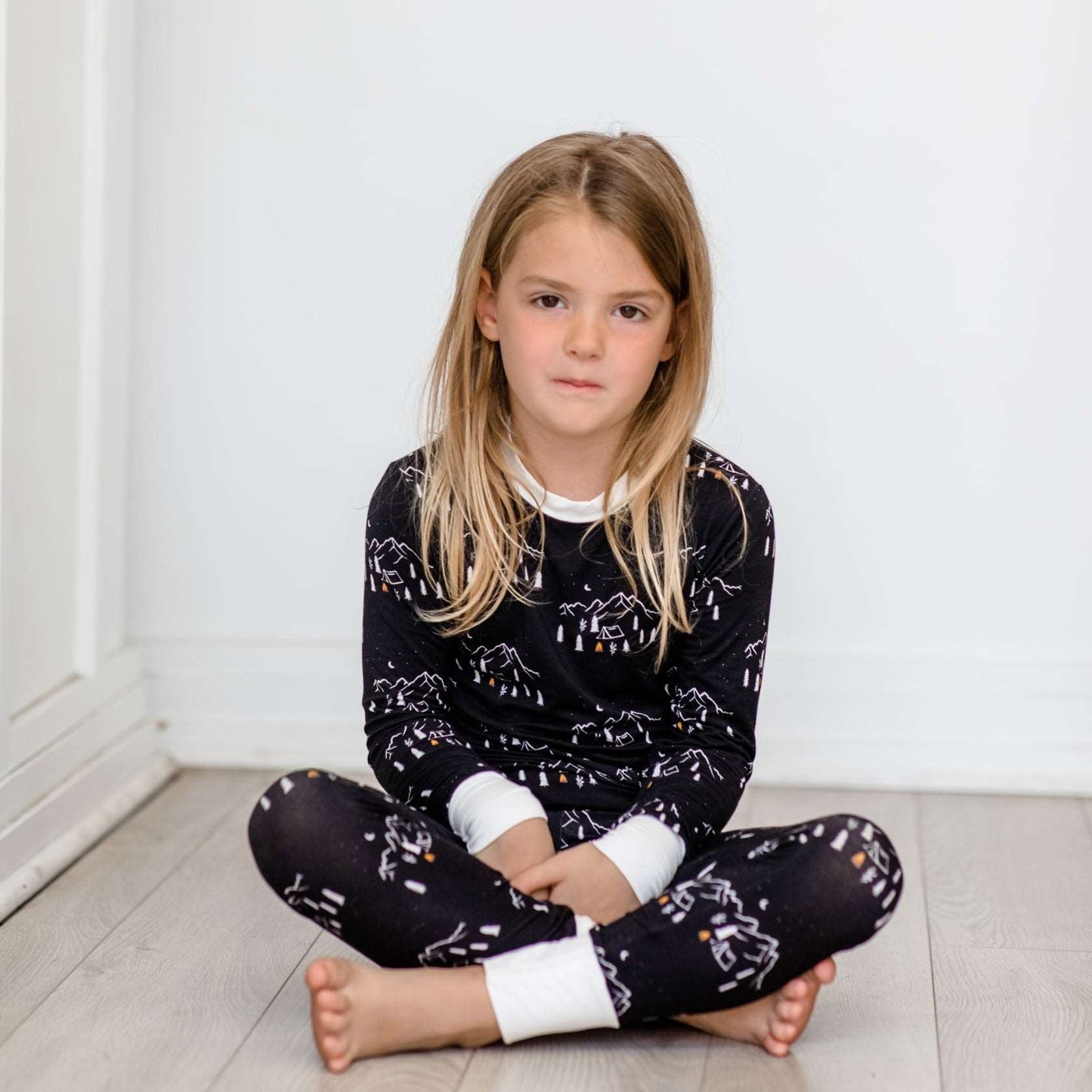 Midnight Camping Two-Piece Bamboo Children's Pajamas
