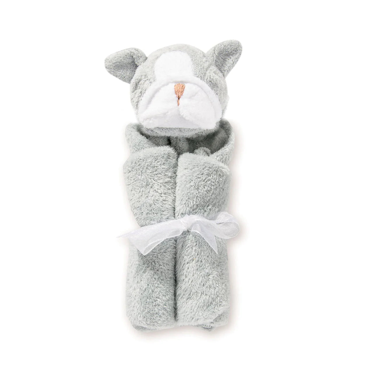 Angel Dear Gray Bulldog Blanket