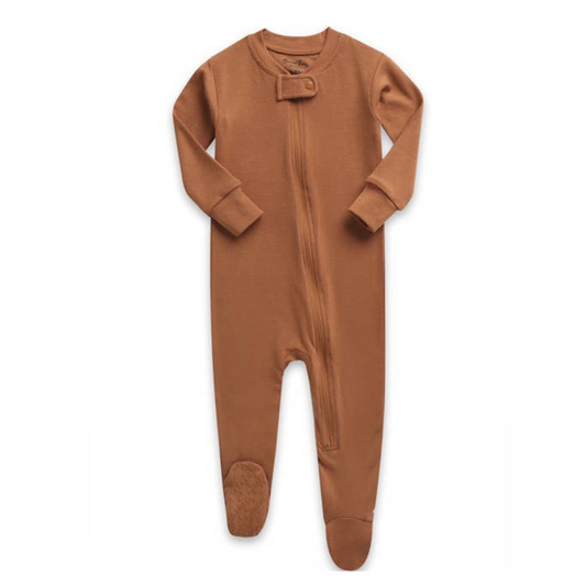 Modal Brown Baby Footie