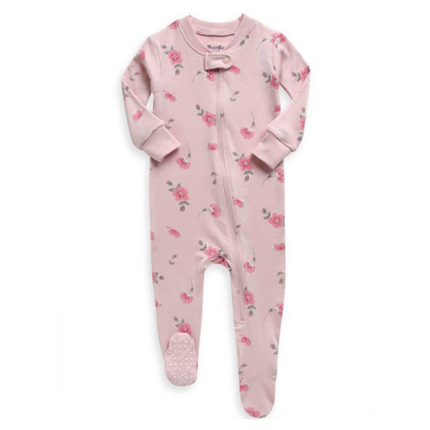 Modal Romantic Rose Baby Footie