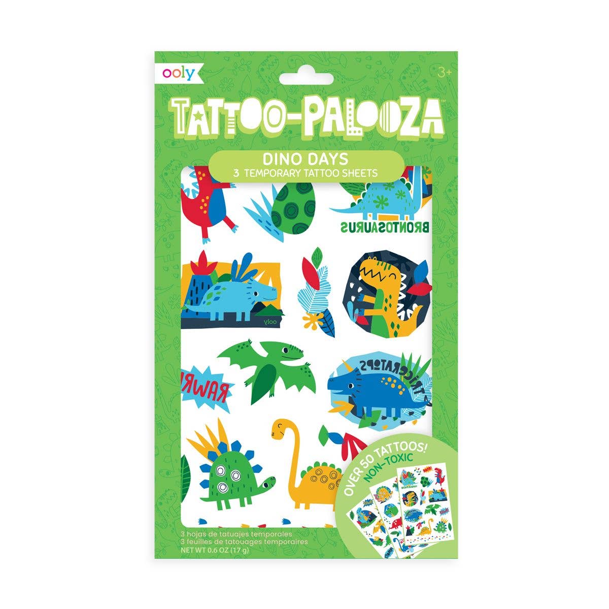 Tattoo Palooza Temporary Tattoo: Dino Days