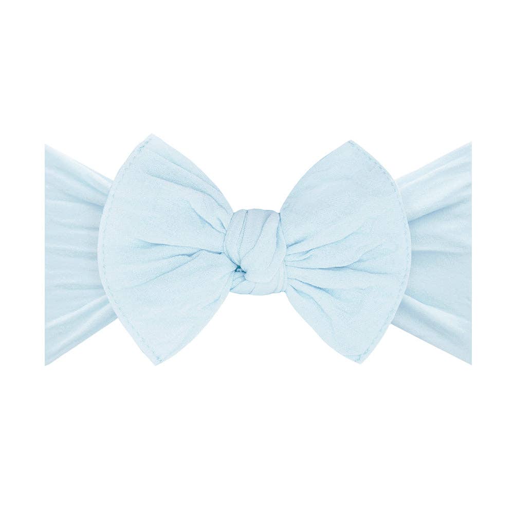 Baby Bling Bows Headband KNOT: chambray