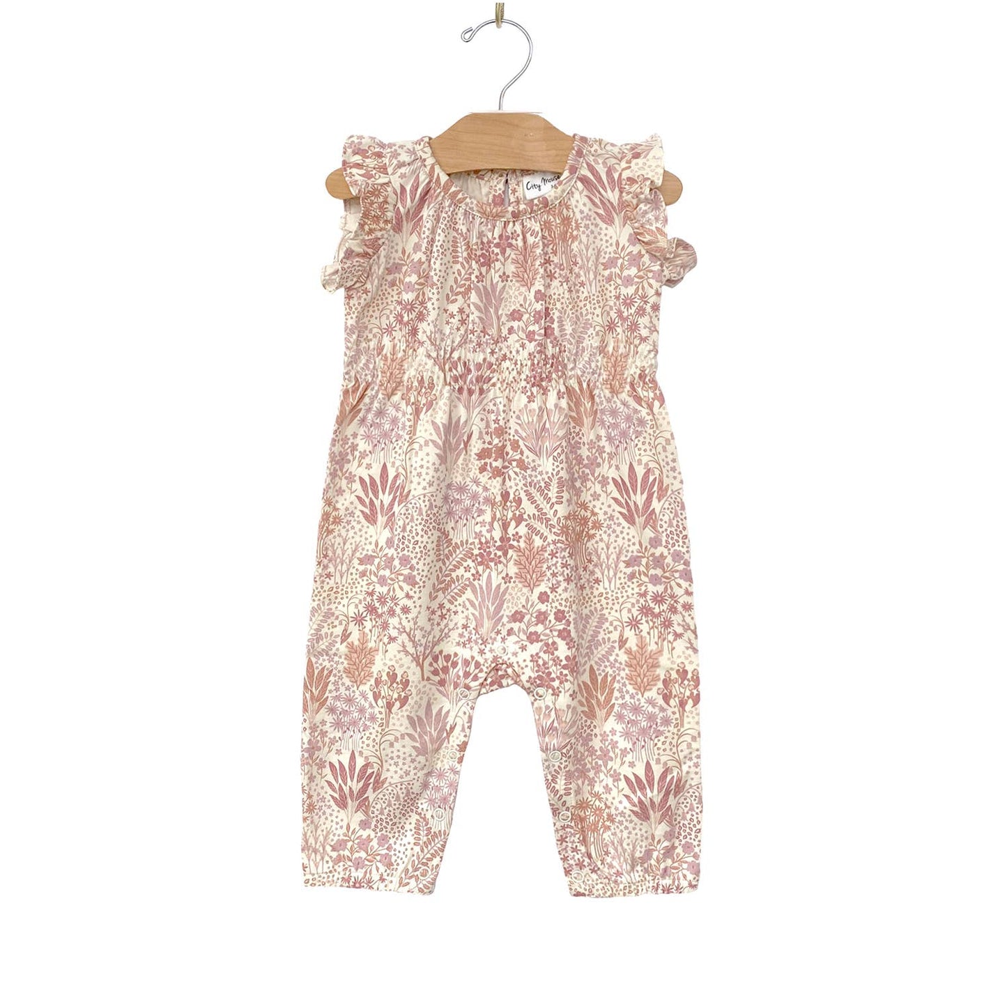 Long Leg Baby Romper- Pastel Gardens