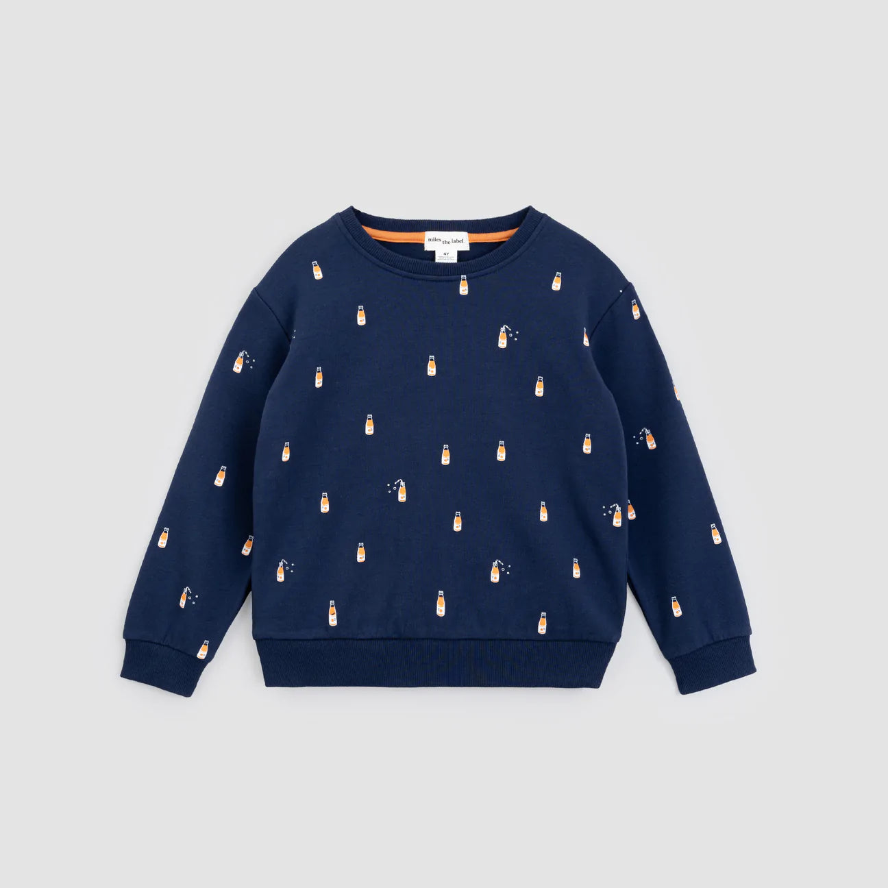 Orange Pop on Blue Children's Sweatshirt