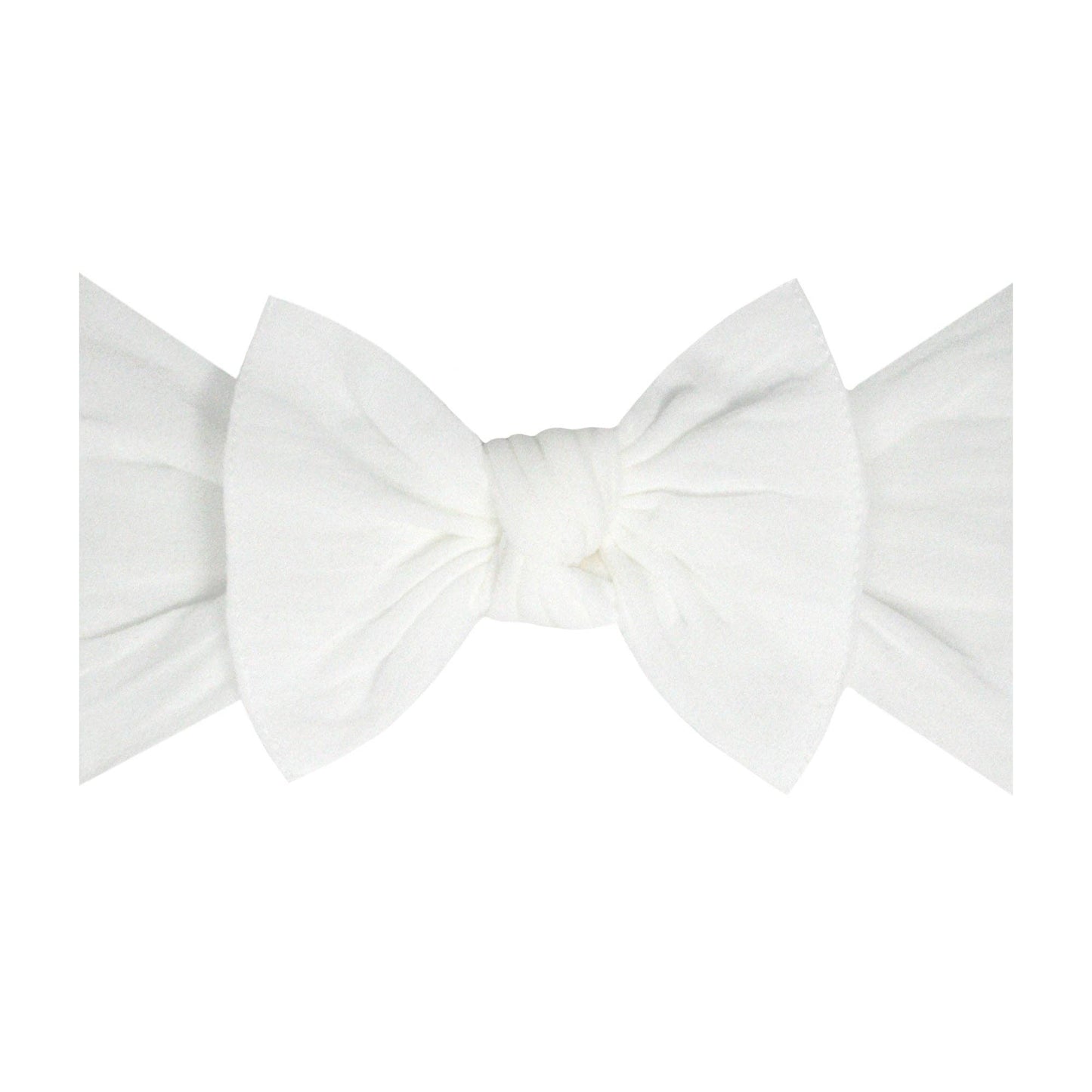 Baby Bling Bows Headband KNOT: white