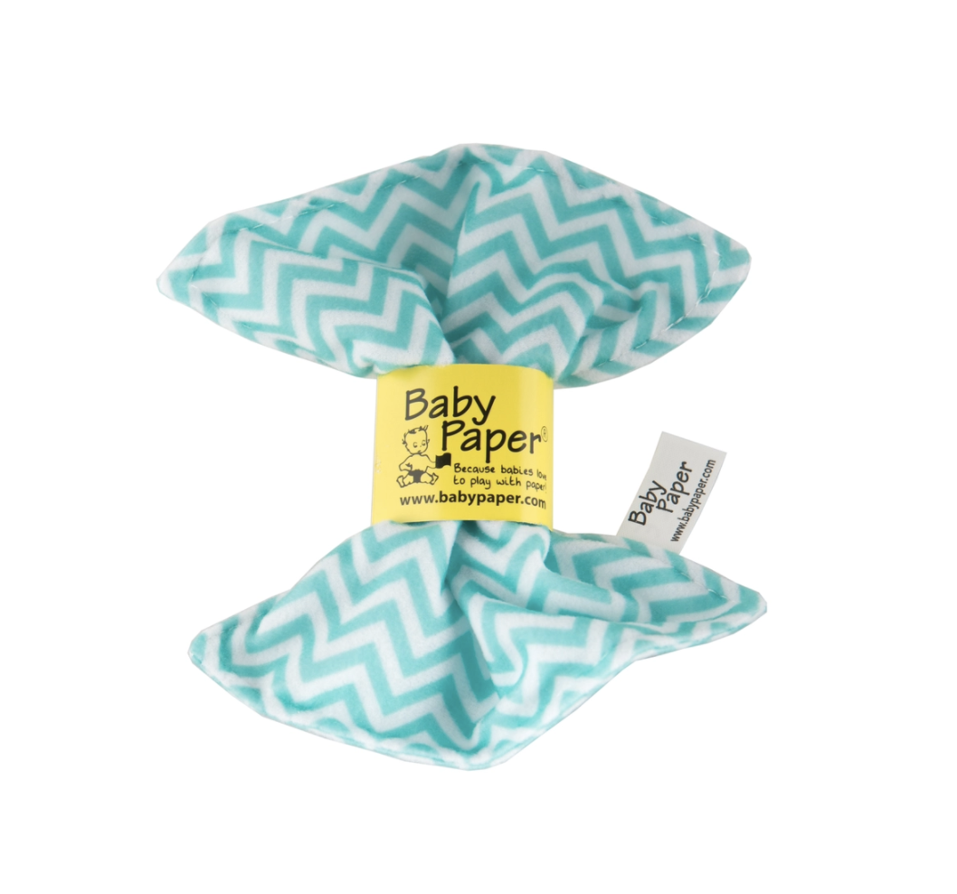 TURQUOISE CHEVRON BABY PAPER