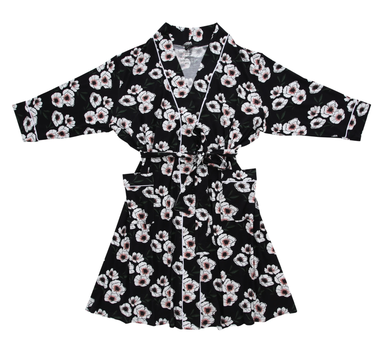 Midnight Magnolia Bamboo Adult Robe