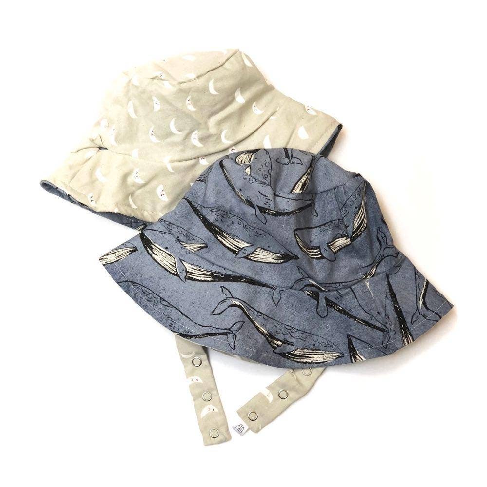 Infant Bucket Hat In Moon By Whalelight