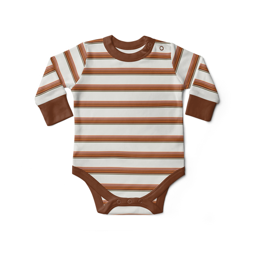 Viscose + Organic Cotton Baby L/S Bodysuit - Trail Mix
