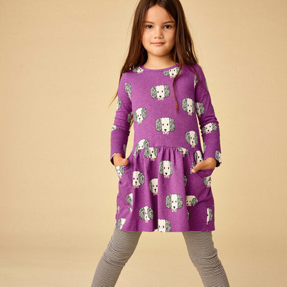 Long Sleeve Pocket Dress - Maltipoo