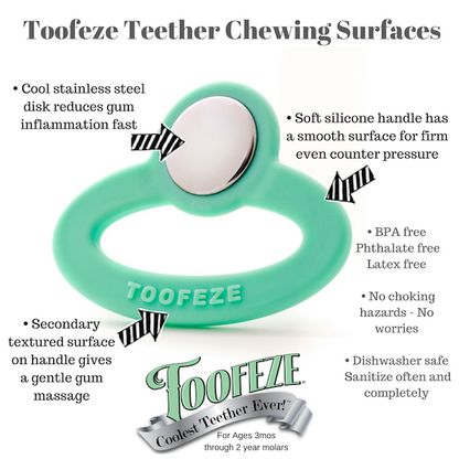 Toofeze Cold Teether - Mint Green