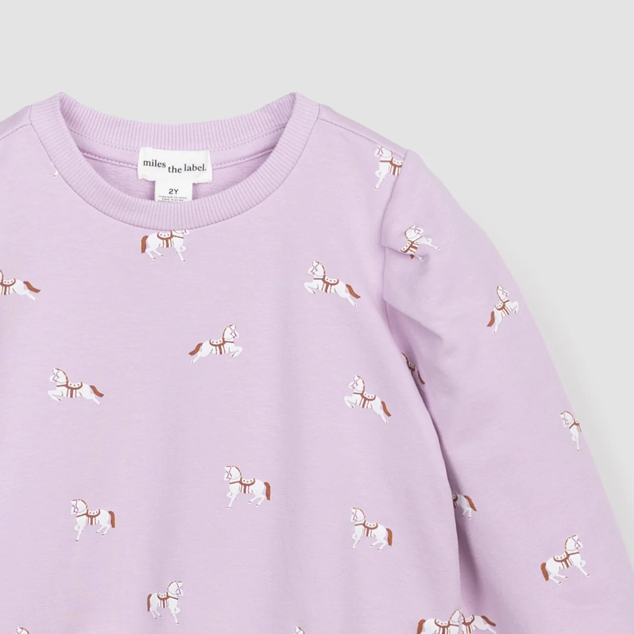 Filly Print on Orchid Sweatshirt