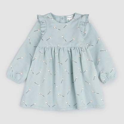 Magic Wand Print on Cloud Blue Dress
