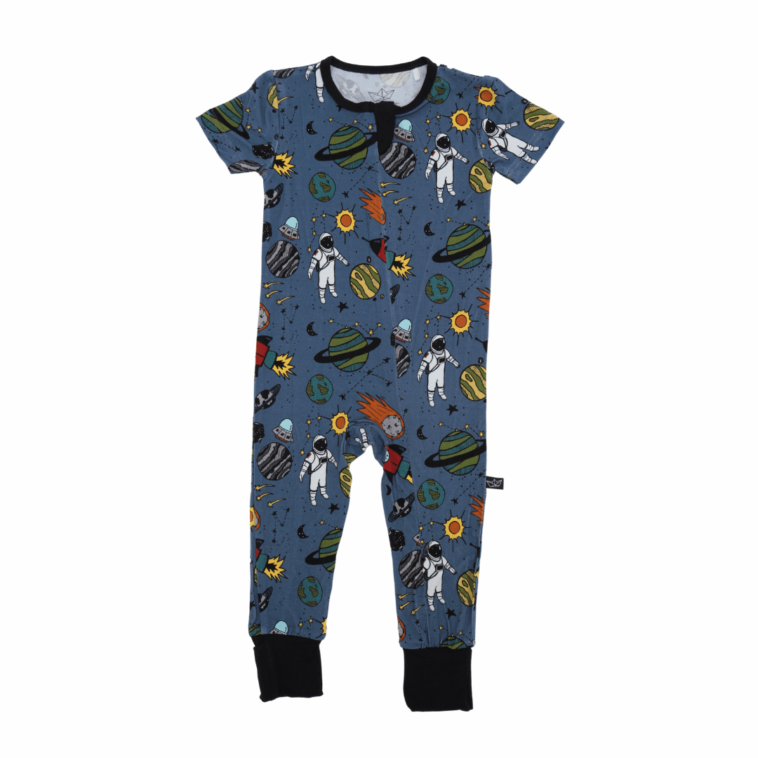 Stormy Space Doodle Bamboo Convertible Romper