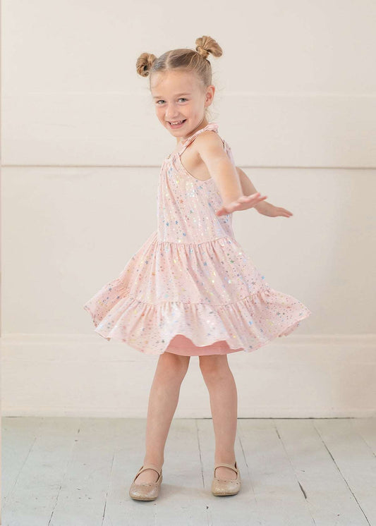 Summer Sparkle Chiffon Baby Dress