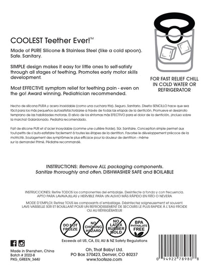 Toofeze Cold Teether - Mint Green