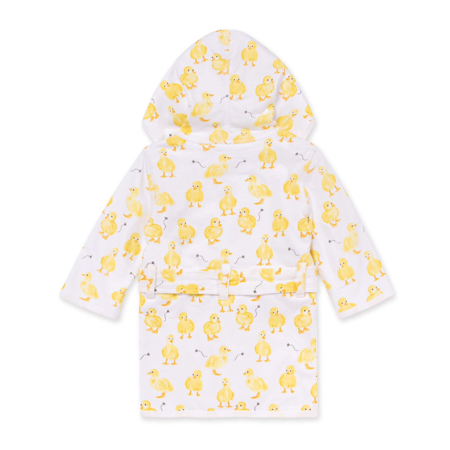 Organic Cotton Knit Terry Hooded Robe - Little Ducks