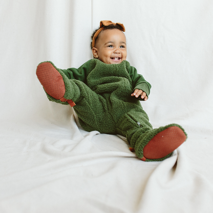 Sherpa Baby Stay-On Boots - Spruce