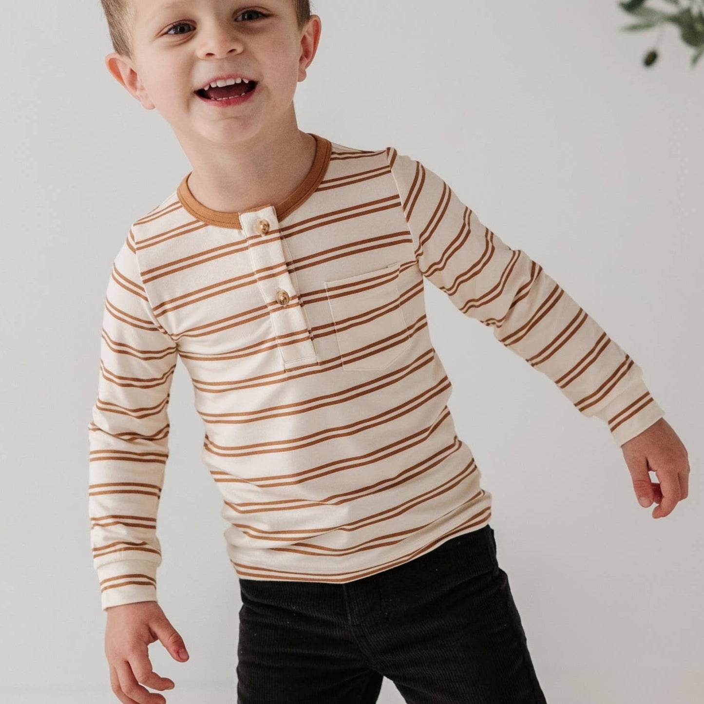 Babysprouts Long Sleeve Henley Shirt