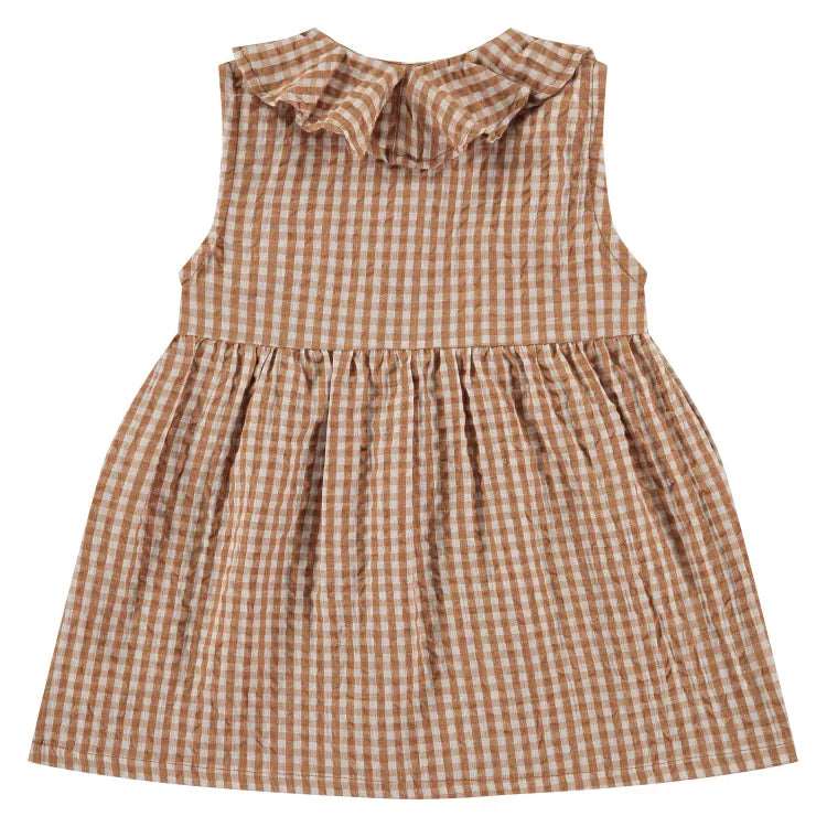 Seersucker Button Front Children's Dress