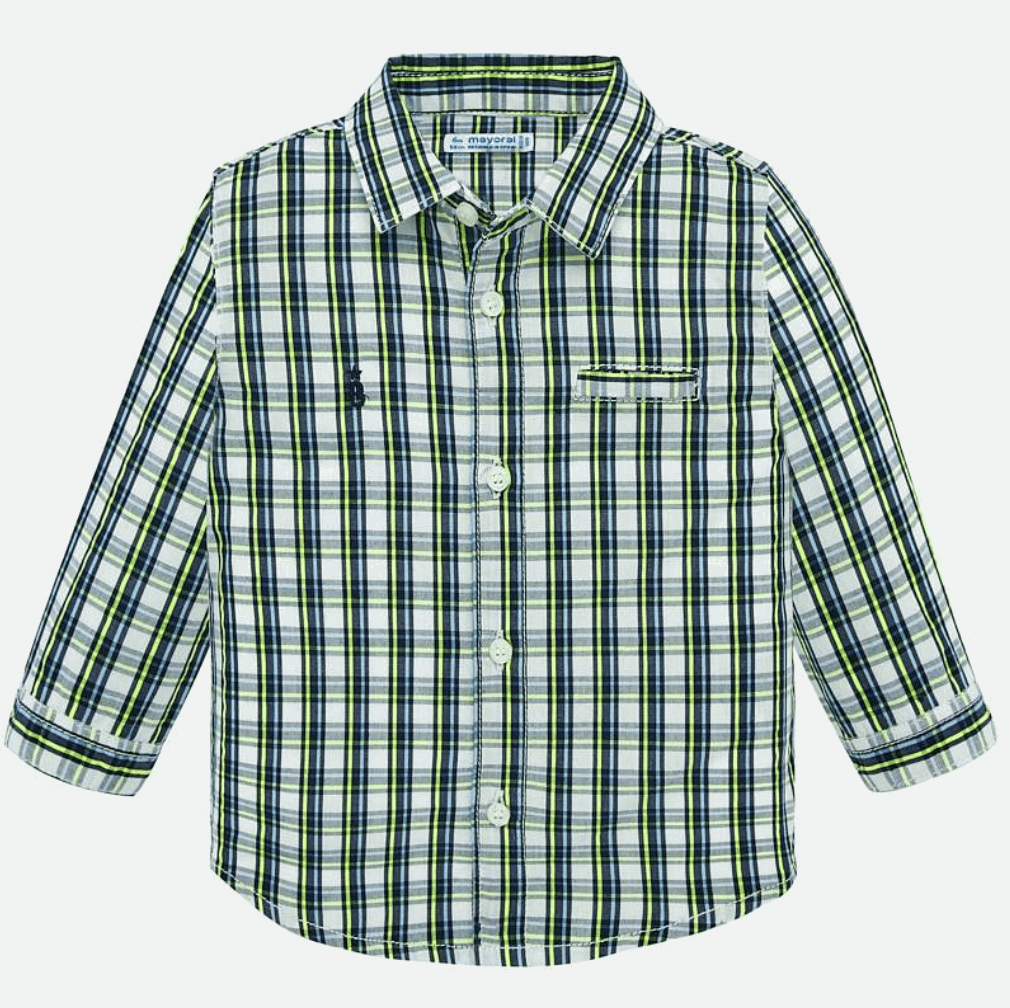 Long Sleeve Plaid Shirt 1165
