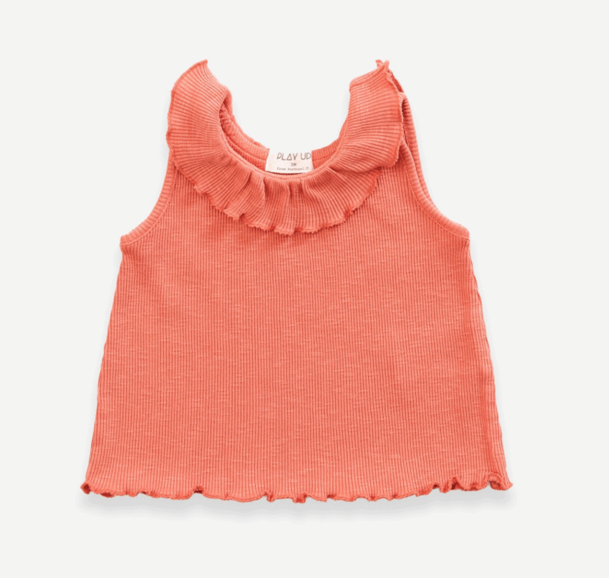 Ruffle Collar Tank 2AG11152