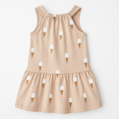 Ice Cream Cotton Summer Dress