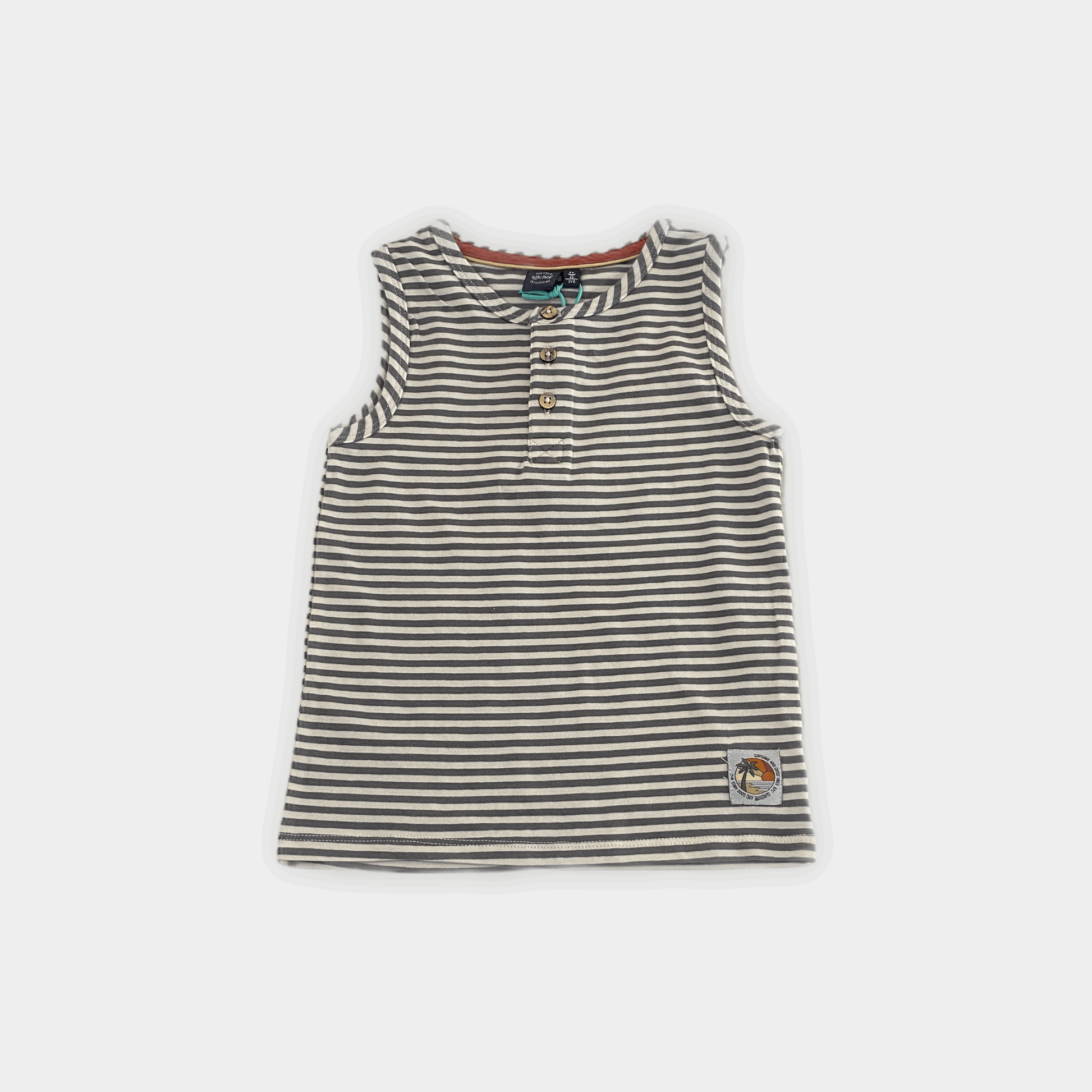Babyface Striped Henley Tank