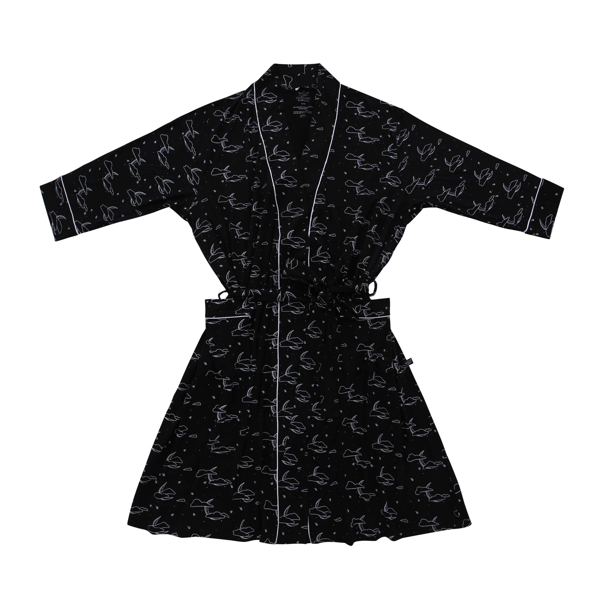 Midnight Cloud Moon Bamboo Adult Robe