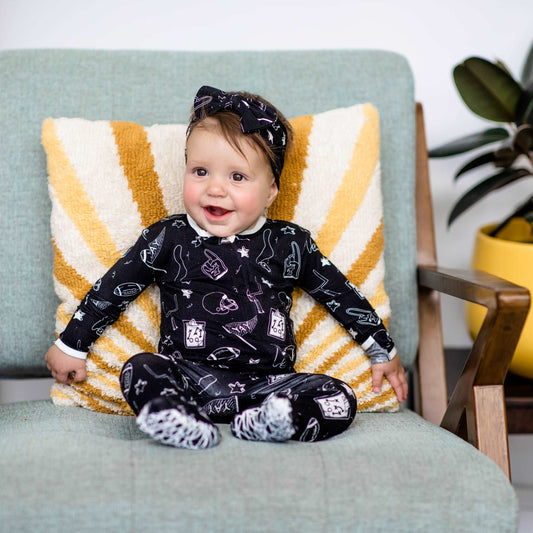 Football Bamboo Footed Sleeper