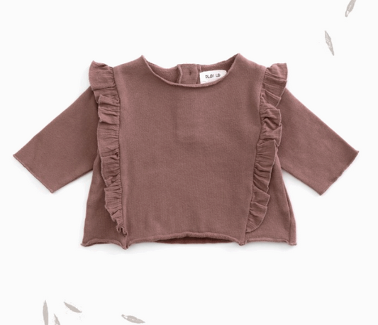 Side Ruffle Sweatshirt
