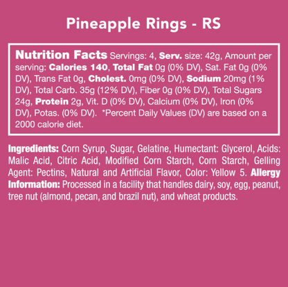 Pineapple Rings Gummy Candy
