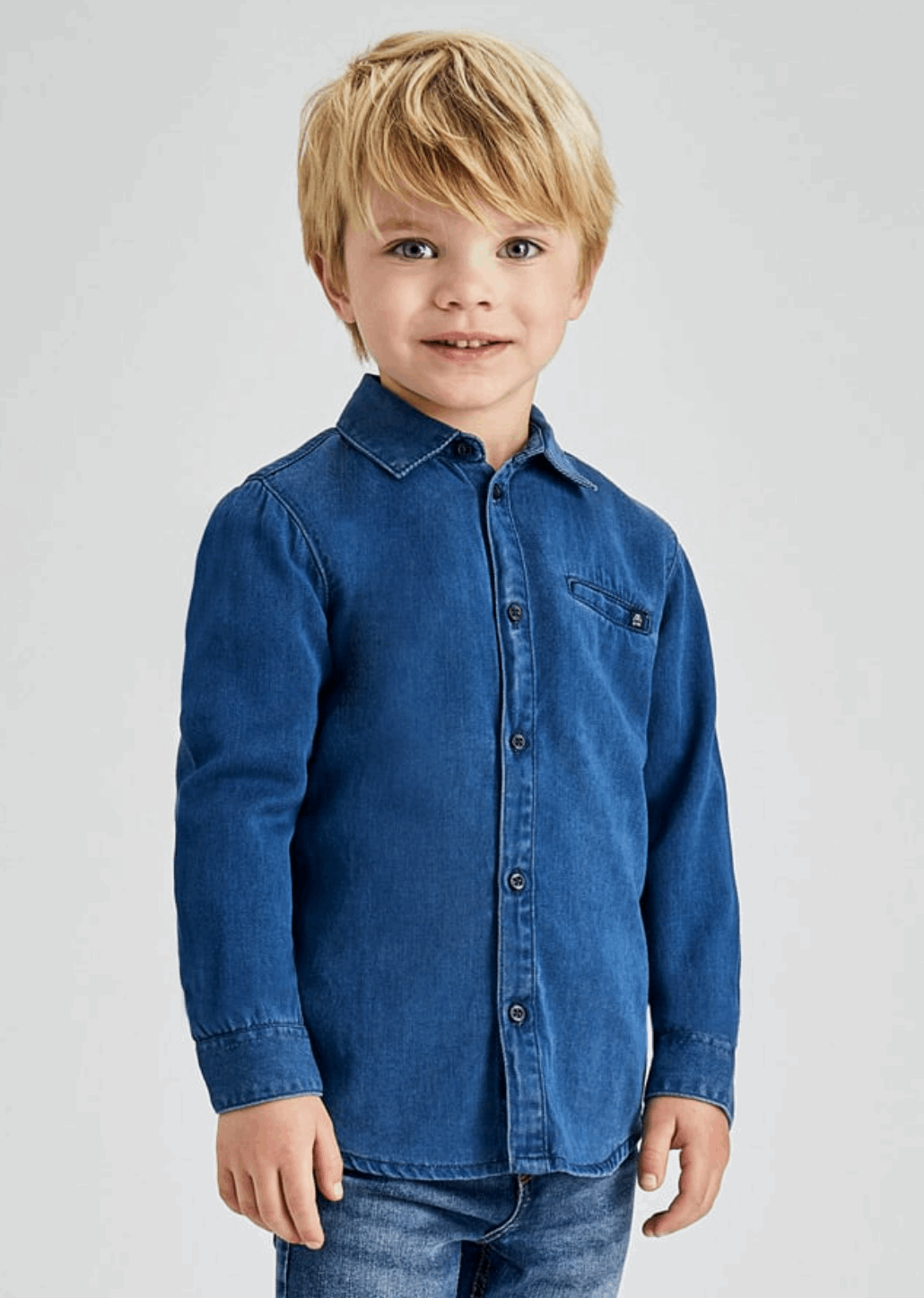 Long Sleeve Denim Shirt 4166
