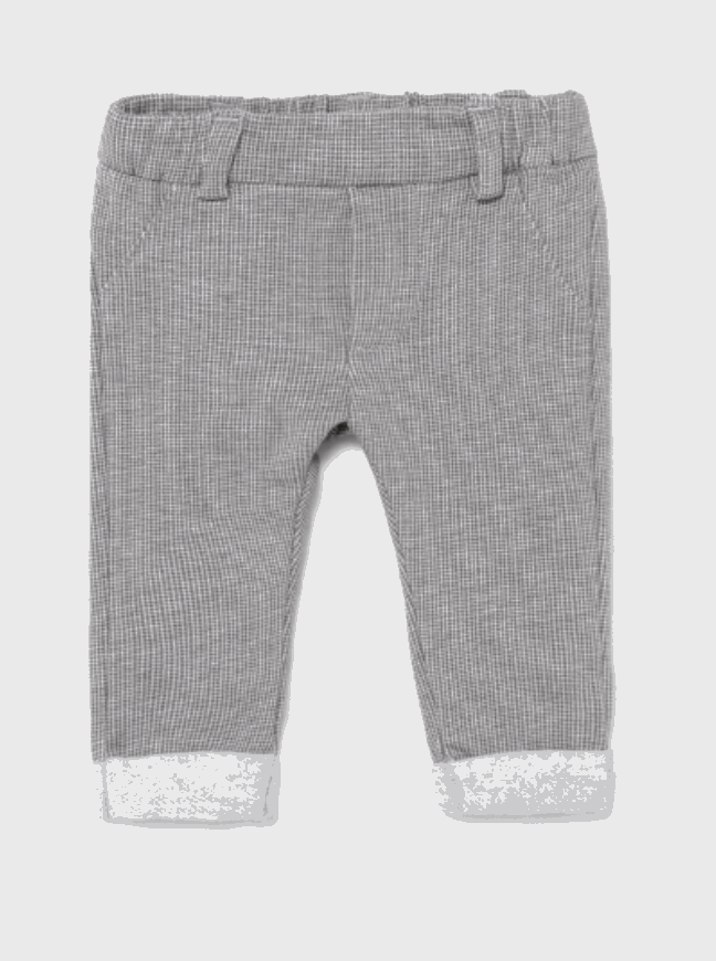 SOft knit dress pants in light gray.
