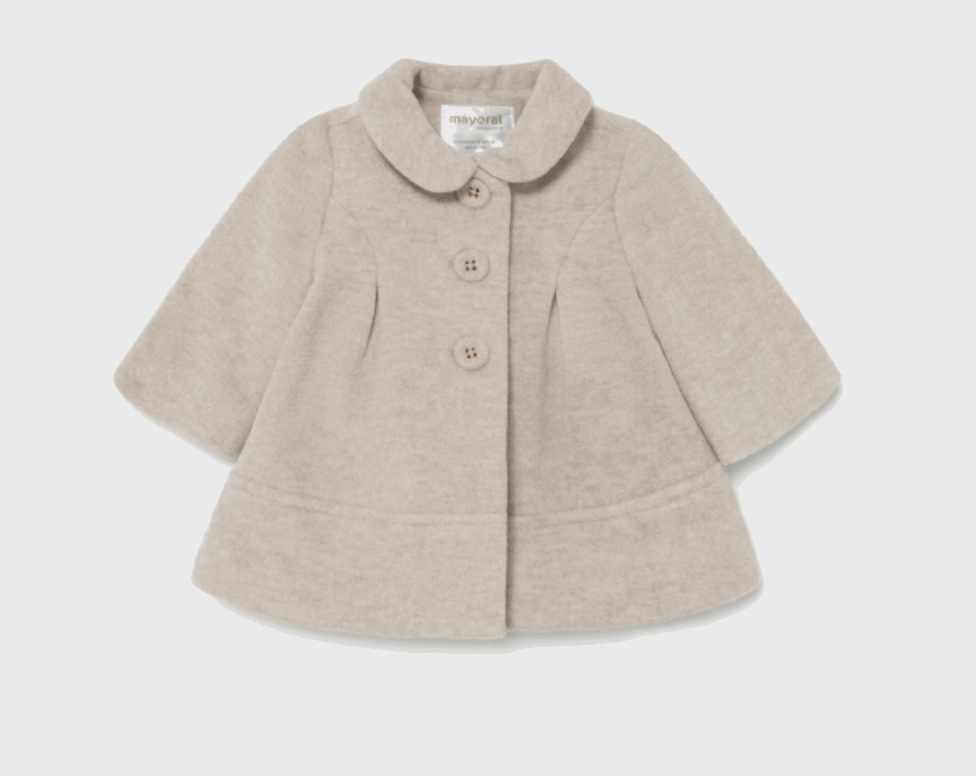 A soft dress coat for babies