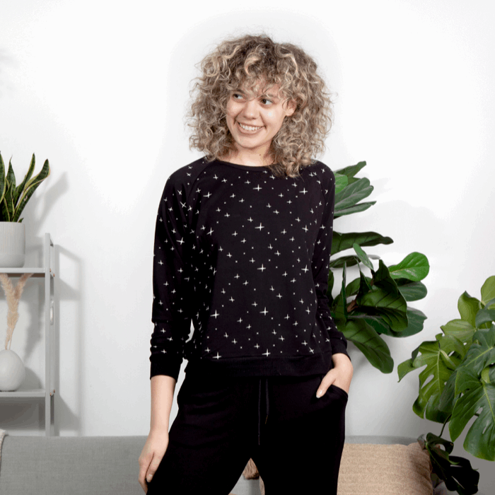 Women's Peregrine Bamboo Sweatshirt - Midnight Stars