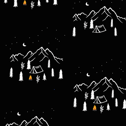Midnight Camping Two-Piece Bamboo Pajamas