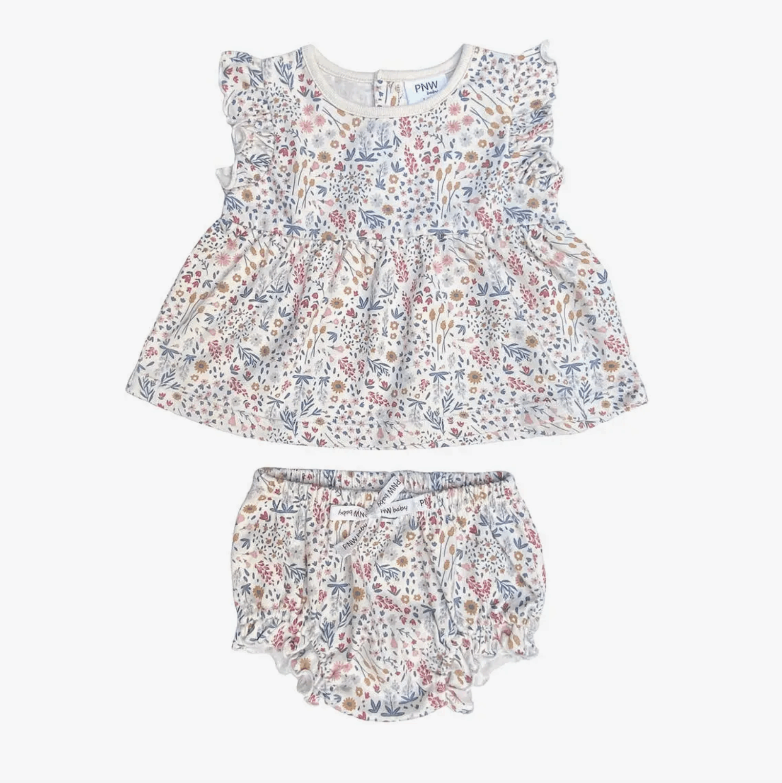 PNW Baby Tunic/Bloomer Set- Mountain Meadow