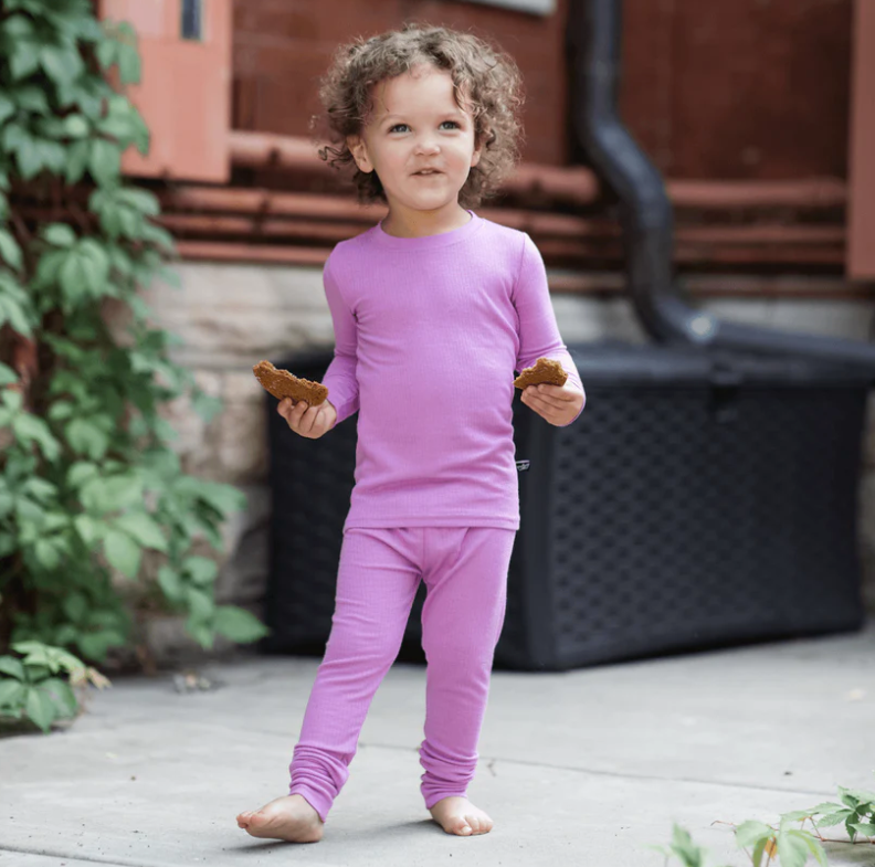 Orchid Two-Piece Bamboo Children's Pajamas