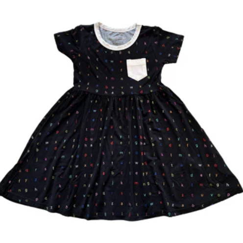 Rainbow Typewriter Playground Dress