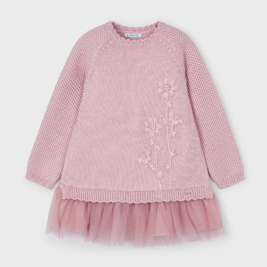 Knit Tulle Dress
